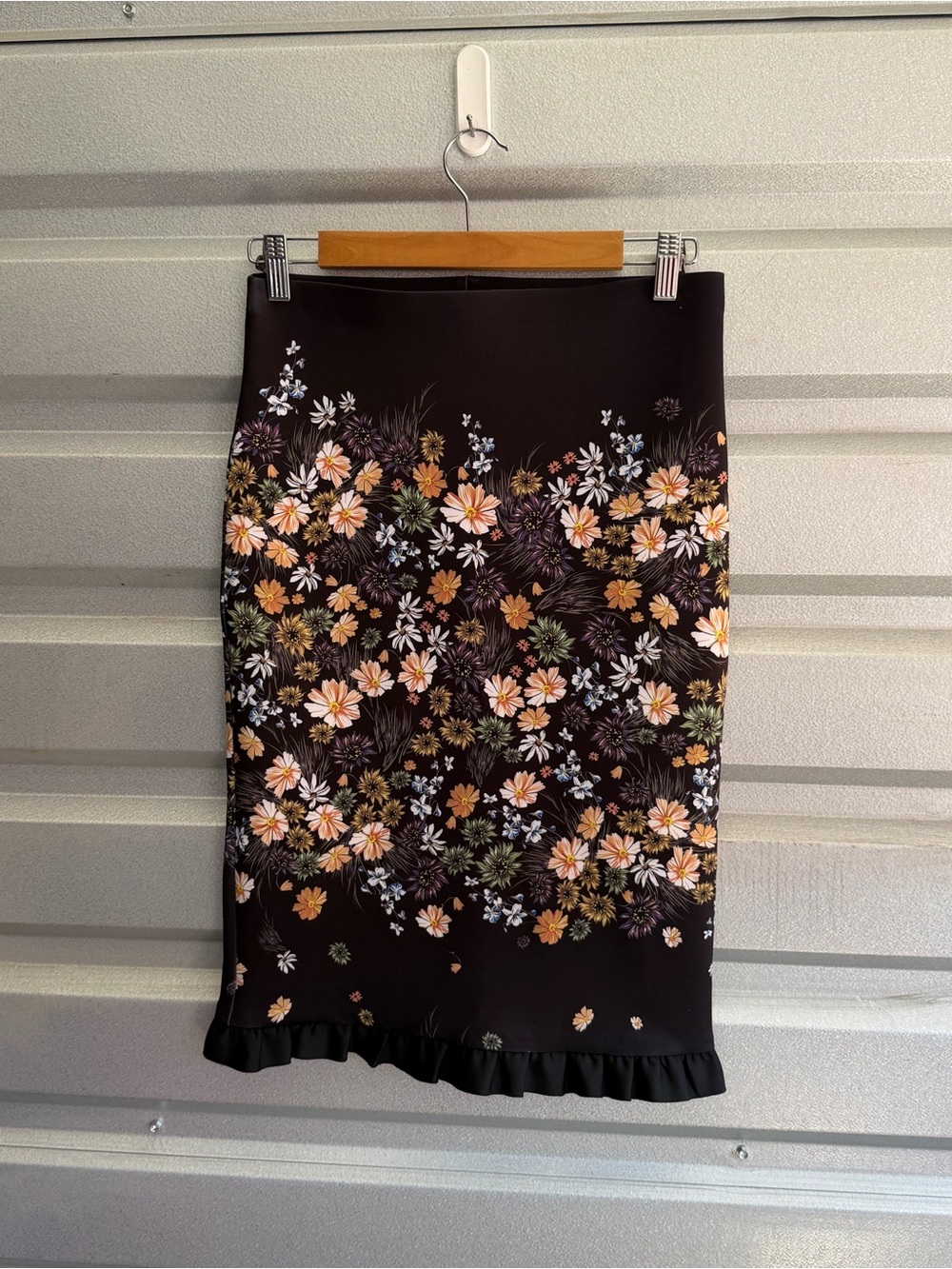 clover canyon floral skirt